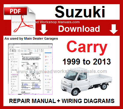 Suzuki Carry Service Repair Workshop Manual Download